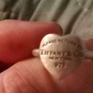 Authentic Tiffany heart ring